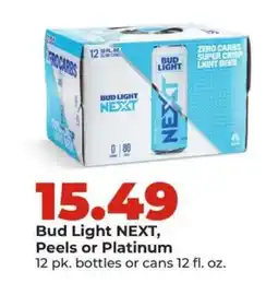 Hy-Vee Bud Light NEXT, Peels or Platinum offer