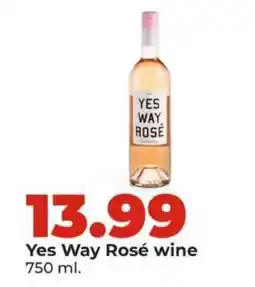 Hy-Vee Yes Way Rosé wine offer