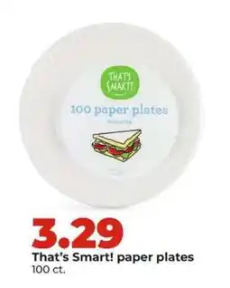 Hy-Vee That's Smart! paper plates offer