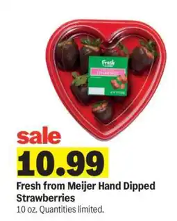 Meijer Fresh from Meijer Hand Dipped Strawberries offer