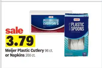 Meijer Plastic Cutlery or Napkins