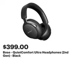 Best Buy Bose - QuietComfort Ultra Headphones (2nd Gen) - Black offer