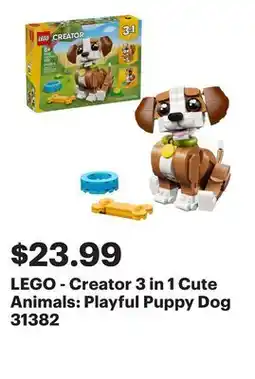 Best Buy LEGO - Creator 3 in 1 Cute Animals: Playful Puppy Dog 31382 offer