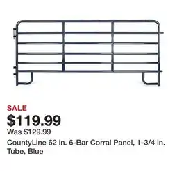 Tractor Supply Company CountyLine 62 in. 6-Bar Corral Panel, 1-3/4 in. Tube, Blue offer