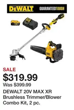 Tractor Supply Company DEWALT 20V MAX XR Brushless Trimmer/Blower Combo Kit, 2 pc offer