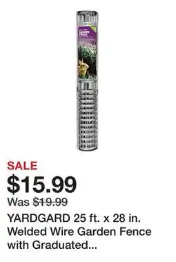 Tractor Supply Company YARDGARD 25 ft. x 28 in. Welded Wire Garden Fence with Graduated Spacing and 2 in. Mesh offer