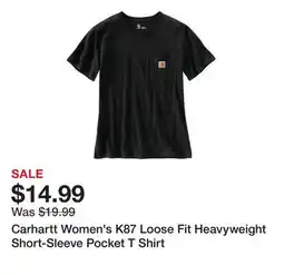 Tractor Supply Company Carhartt Women's K87 Loose Fit Heavyweight Short-Sleeve Pocket T Shirt offer