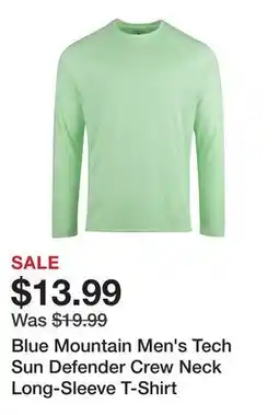 Tractor Supply Company Blue Mountain Men's Tech Sun Defender Crew Neck Long-Sleeve T-Shirt offer