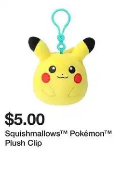 Five Below Squishmallows Pokémon Plush Clip offer