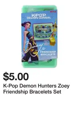 Five Below K-Pop Demon Hunters Zoey Friendship Bracelets Set offer