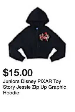 Five Below Juniors Disney PIXAR Toy Story Jessie Zip Up Graphic Hoodie offer