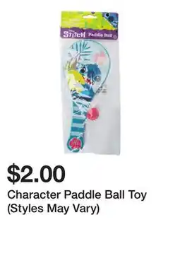 Five Below Character Paddle Ball Toy (Styles May Vary) offer