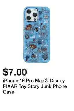 Five Below iPhone 16 Pro Max Disney PIXAR Toy Story Junk Phone Case offer