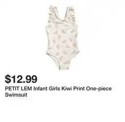 Marshalls PETIT LEM Infant Girls Kiwi Print One-piece Swimsuit offer