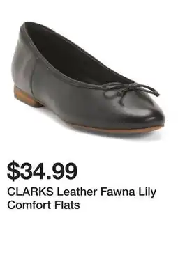 Marshalls CLARKS Leather Fawna Lily Comfort Flats offer