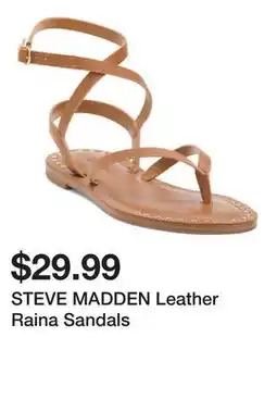 Marshalls STEVE MADDEN Leather Raina Sandals offer