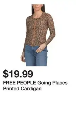 Marshalls FREE PEOPLE Going Places Printed Cardigan offer