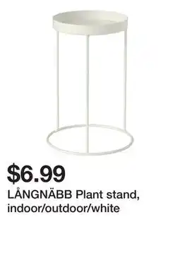 Ikea LÅNGNÄBB Plant stand, indoor/outdoor/white offer