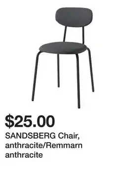 Ikea SANDSBERG Chair, anthracite/Remmarn anthracite offer