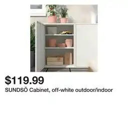Ikea SUNDSÖ Cabinet, off-white outdoor/indoor offer