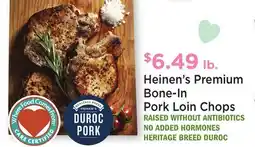 Heinen's Heinen's Premium Bone-In Pork Loin Chops offer