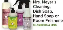 Heinen's Mrs. Meyer's Cleaning, Dish Soap, Hand Soap or Room Freshener offer