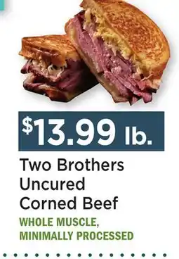 Heinen's Two Brothers Uncured Corned Beef offer