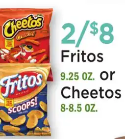 Heinen's Fritos 9.25 OZ. or Cheetos 8-8.5 OZ offer