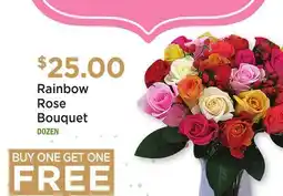 Heinen's Rainbow Rose Bouquet offer