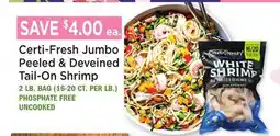 Heinen's Certi-Fresh Jumbo Peeled & Deveined Tail-On Shrimp offer
