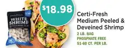 Heinen's Certi-Fresh Medium Peeled & Deveined Shrimp offer
