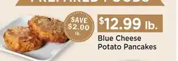Heinen's Blue Cheese Potato Pancakes offer