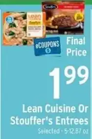 Brookshire's Lean Cuisine Or Stouffer's Entrees offer