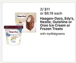 Walgreens Haagen-Dazs, Edy's, Nestle, Outshine or Oreo Ice Cream or Frozen Treats offer