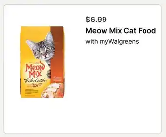 Walgreens Meow Mix Cat Food offer