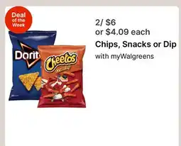 Walgreens Chips, Snacks or Dip offer