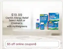 Walgreens Claritin Allergy Relief offer