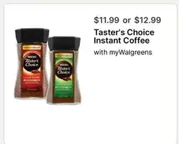 Walgreens Taster's Choice Instant Coffee offer