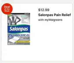 Walgreens Salonpas Pain Relief offer