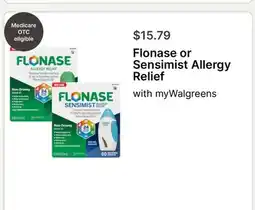 Walgreens Flonase or Sensimist Allergy Relief offer