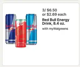 Walgreens Red Bull Energy Drink offer