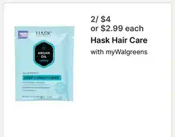 Walgreens Hask Hair Care offer