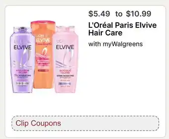 Walgreens L'Oréal Paris Elvive Hair Care offer