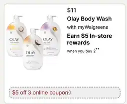 Walgreens Olay Body Wash offer