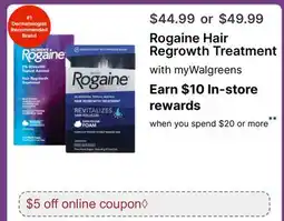 Walgreens Rogaine Hair Regrowth Treatment offer