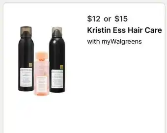 Walgreens Kristin Ess Hair Care offer