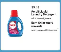 Walgreens Persil Liquid Laundry Detergent offer