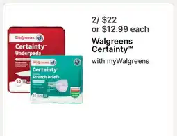 Walgreens Walgreens Certainty offer