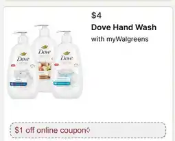 Walgreens Dove Hand Wash offer