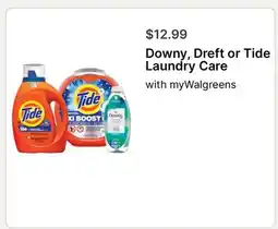 Walgreens Downy, Dreft or Tide Laundry Care offer